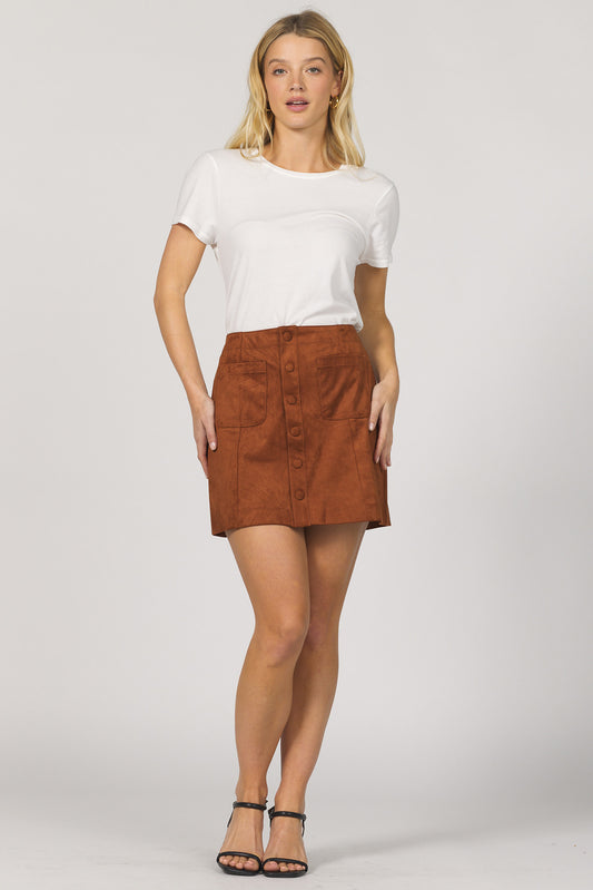 Dear John Quinn Button Front Skirt