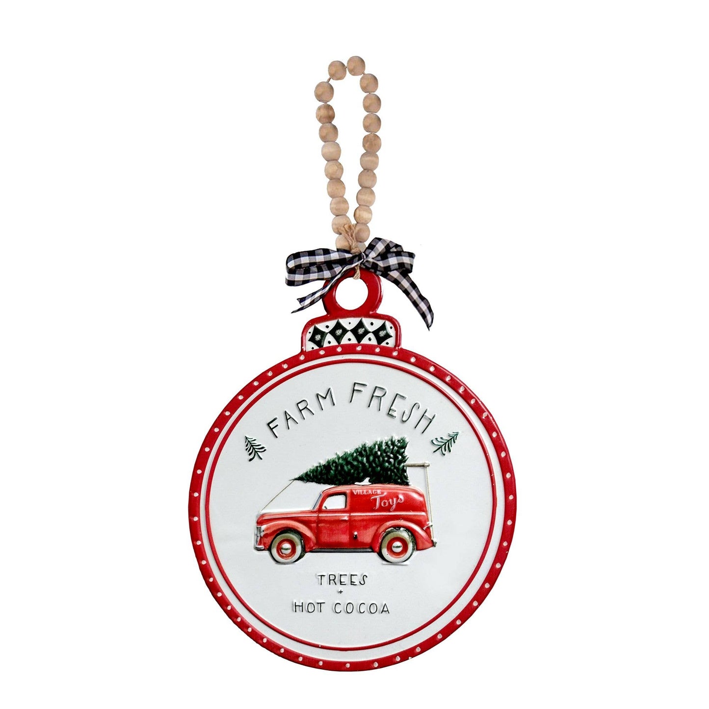 Farm Fresh Village Toys Metal Sign