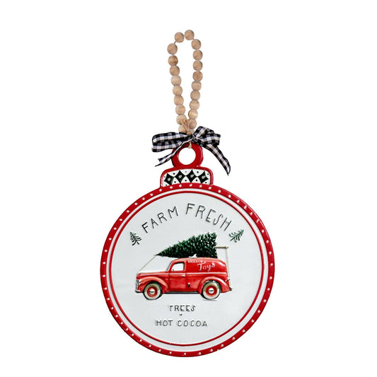 Farm Fresh Village Toys Metal Sign