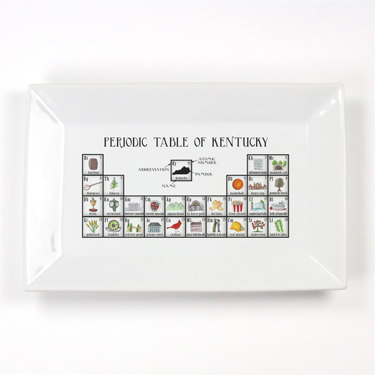 Kentucky Periodic Table Porcelain Platter