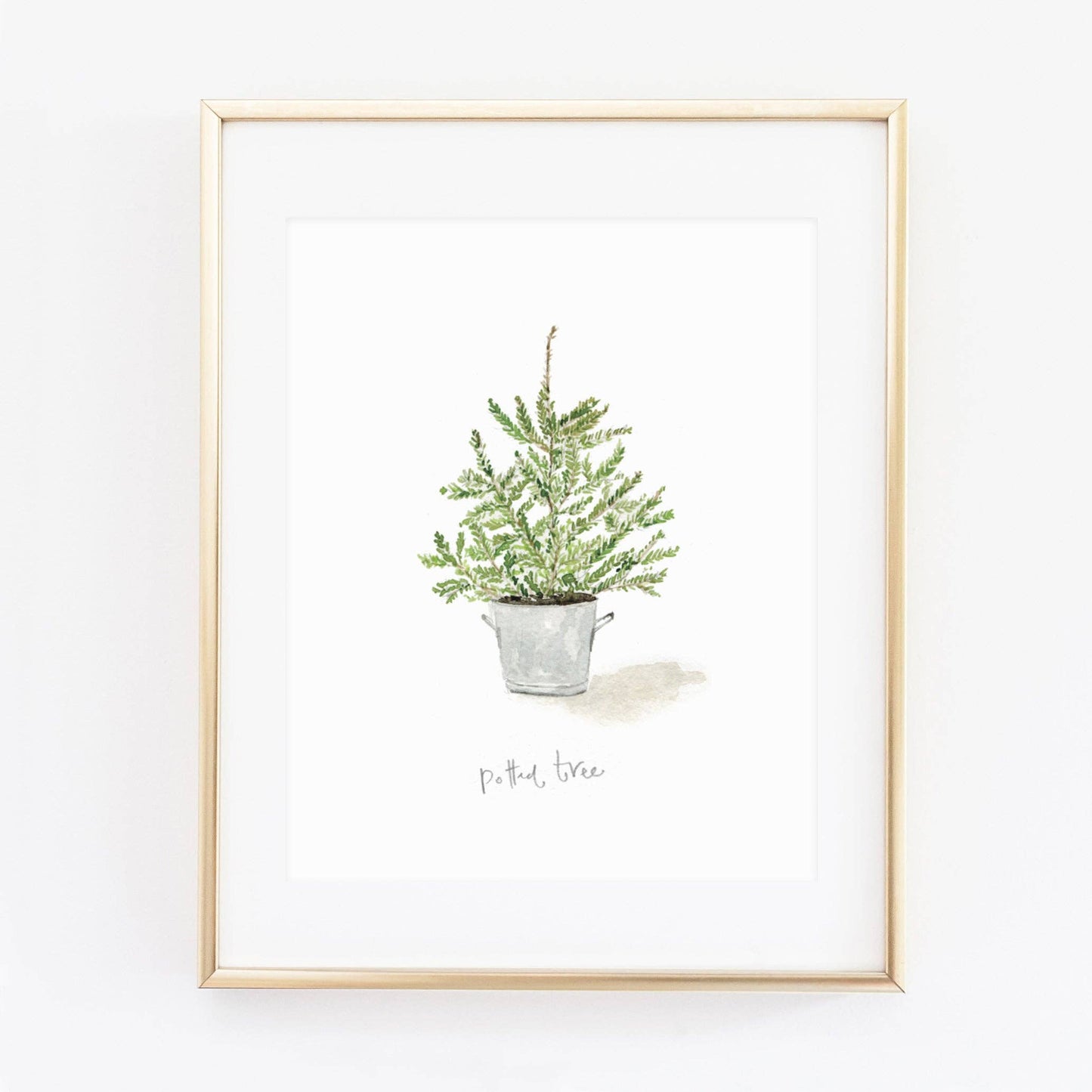 potted tree art print