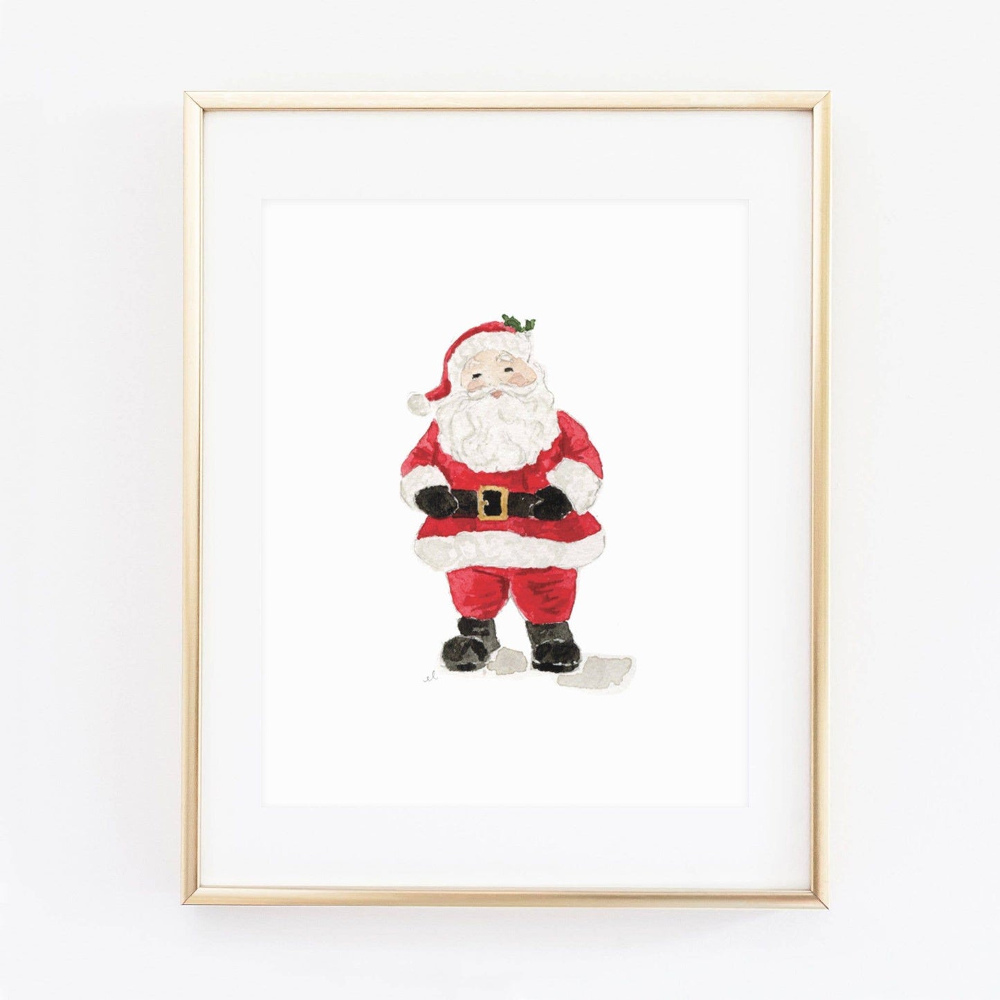 santa art print look