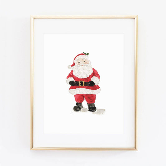 santa art print look